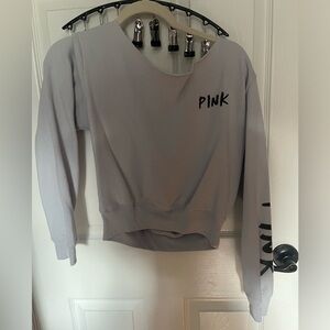 PINK off the shoulder hoodie
